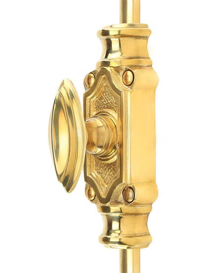 Classic Brass Cremone Bolt - 4-Foot Length.